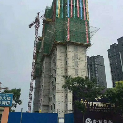 精心筑家 热烈祝贺延津新东方国际广场项目喜封金顶