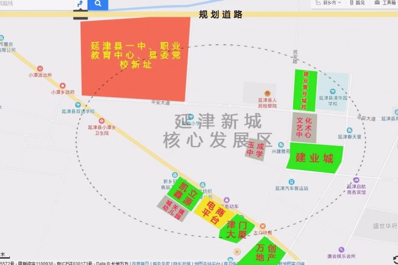 延津县一中新校区规划图片